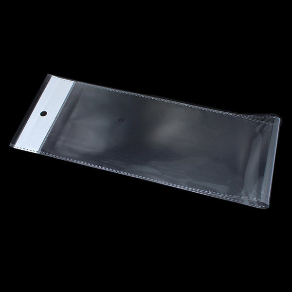 OPP Clear Plastic Package Wig Bag Self Adhesive Package Long Transparent Poly Bag For Packaging Hairpiece Hair Extension Pouch