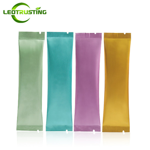 Leotrusting 500pcs/lot 6 Colors 30x120mm Aluminum Foil 5-8g Powder Bag Open Top Oxidation Proof Heat Sealing Bag Small Gift Powder Foil Bag