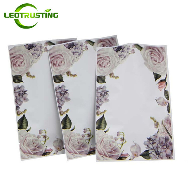 Leotrusting 100pcs/lot Open Top Aluminum Foil Flower Vacuum Bag Resealable Small Heat Sealing Sheet Facial Mask Powder Packaging Bag