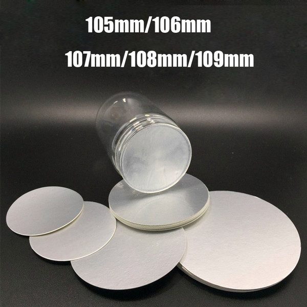 200pcs 105mm/106mm/107mm/108mm/109mm PE/PET/PP/HDPE/Glass/Acrylic Induction Bottle Cap Seals, Aluminum Foil Seals/Gasket/Pads