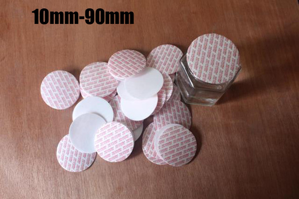 200pcs Red Color Size 10mm-90mm Bottle Pressure Sensitive Seals, 66mm Self Sticky Bottle Seals, Sticky Sealer, Bottle Air-tighten Seals