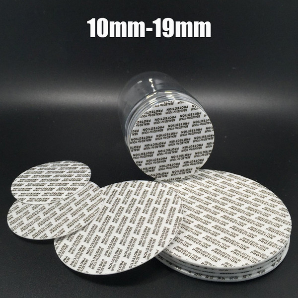 200pcs 10mm-19mm Self Sticky Glass/Plastic Bottle Seals, 16mm Plastic Foma Seals,12mm 13mm 14mm 15mm 16mm 17mm 18mm Pressure-sensitive Seals