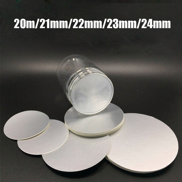 200pcs 20m/21mm/22mm/23mm/24mm Aluminum foil Seals, Medical Grade Aluminum Foil Gasket/Pads For PET/PE/PP/PS/PVC/HDPE/Glass/Acrylic Bottles