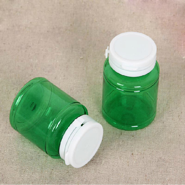 (450pcs/lot) 50ml /50g Thick Green Color PET Chewing Gum Bottle, Plastic Bottle, Packing Bottle, ~ Pull Ring Cap