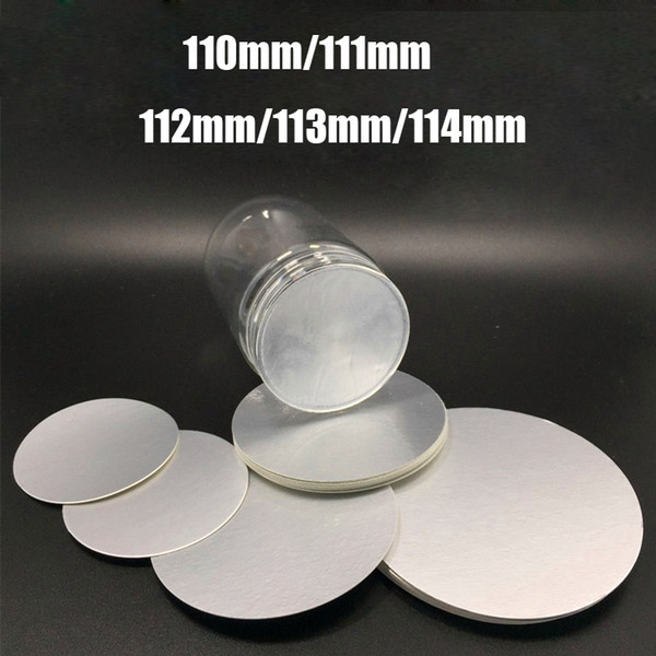 200pcs 110mm/111mm/112mm/113mm/114mm PE/PET/PP/HDPE/Glass/Acrylic Induction Bottle Cap Seals, Aluminum Foil Seals/Gasket/Pads