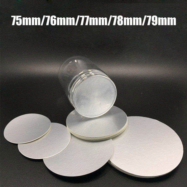 200pcs 75mm/76mm/77mm/78mm/79mm PE/PET/PP/HDPE/Glass/Acrylic,bottle Aluminum Foil Gaskets/Pads, Eletric Induction Aluminum Foil Seal Films