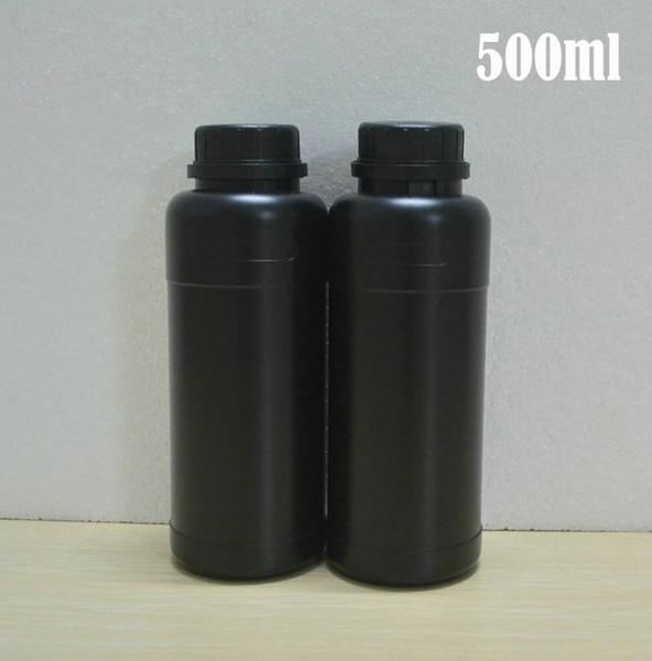 (100pcs/lot) 500ml Thick HDPE Bottle Liquid Bottle,Medicine Bottle, Plastic Bottle-~ Black Color