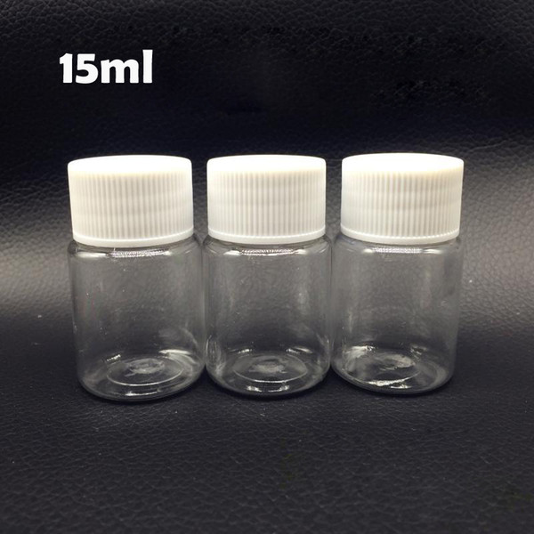 (100pcs/lot) 15ml/15g Transparent PET Bottle,Plastic Bottle, Sample Bottle, Liquid Bottle with aluminium foil pad