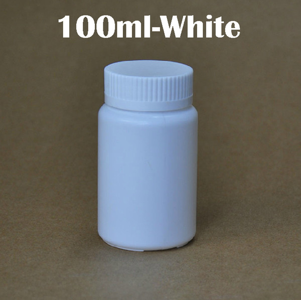 (100pcs/lot) 100ml/100g White HDPE Bottles, Packing Container, Empty Bottle,Plastic Bottles with Aluminum Foil Pads