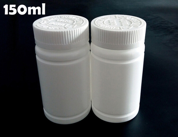 (100pcs/lot) 150CC/150ml HDPE Bottle,Medicine Bottle, Capsule Bottle, Plastic Bottle---Press to Open Screw Cap with Aluminium Foil Pad