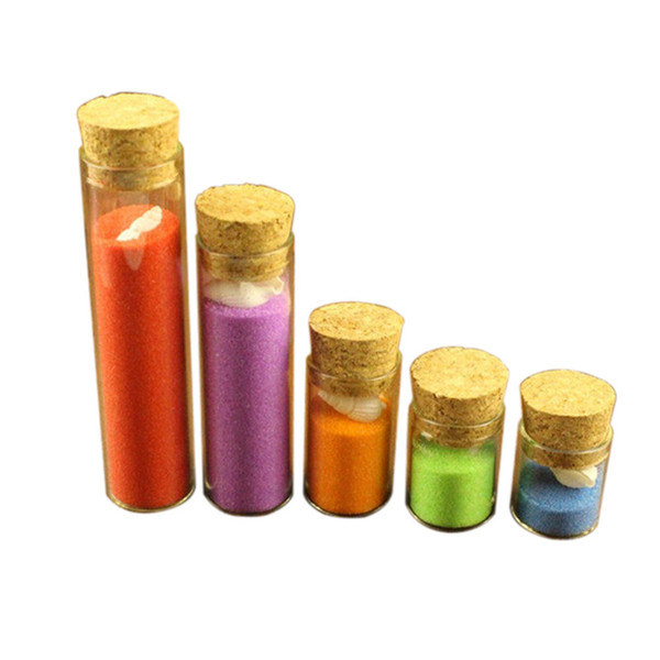 Mini Glass Jars with Corks 4ml 5ml 6ml 18ml 22ml 30ml 62ml Test Tube Jars Storage Bottles for Sand Liquid Food Bottles 100pcs