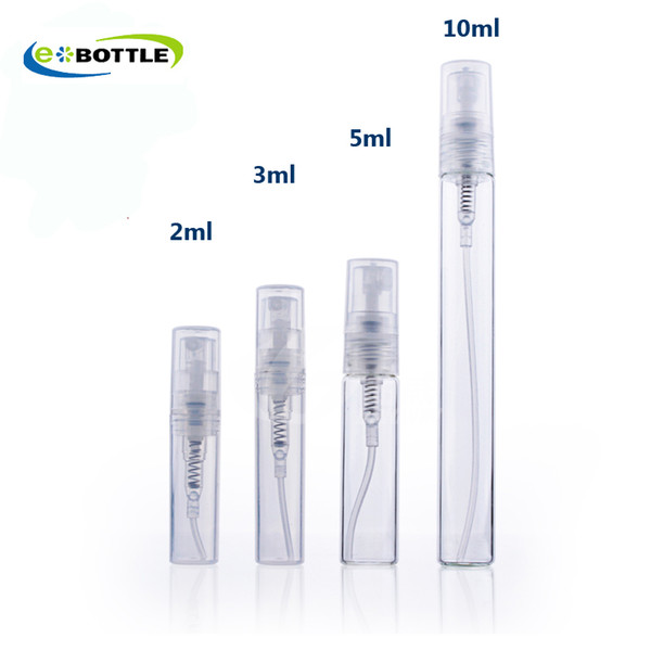 2ml 3ml 5ml 10ml plastic/Glass Perfume Bottle, Empty Refilable Spray Bottle, Small Parfume Atomizer, Perfume Sample Vials