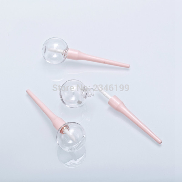 Lip Gloss Packaging 6ML Lollipop Lip Glaze Tube Empty Transparent Lipgloss Tube White Gloss Cosmetic Container 50pcs