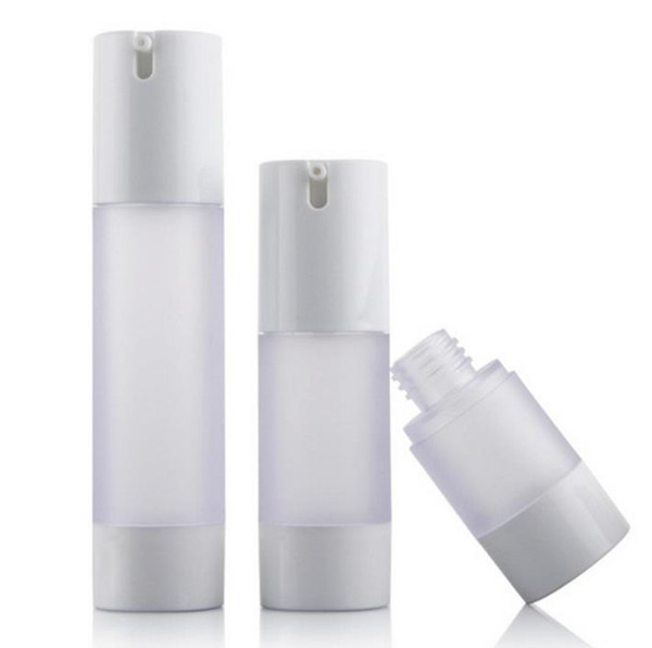 15ml 30ml 50ml airless bottle frosted/matte vacuum pump bottle lotion bottle used for Cosmetic Containe fast shipping