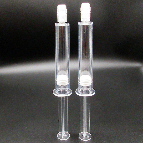 High quality cosmetic bottle 10ml essential liquid needle tube ps teeth whitening dual barrel syringe with luer lock 100pcs /lot