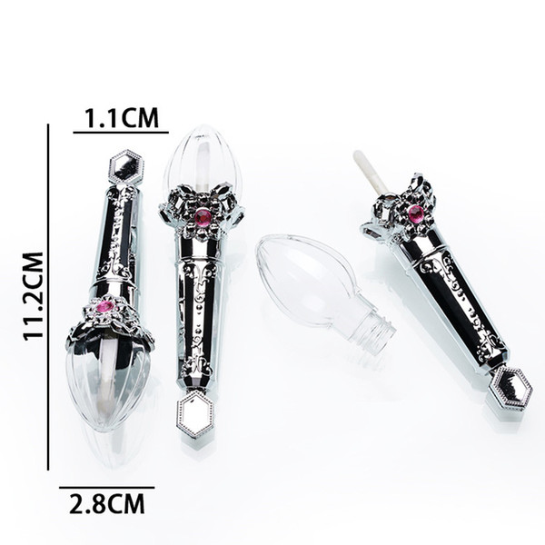 Diamond Crown 4.5g Empty Lipgloss Tube Lip Balm Bottle Container Beauty Tool Mini Refillable Bottles Lip gloss Tube Packaging