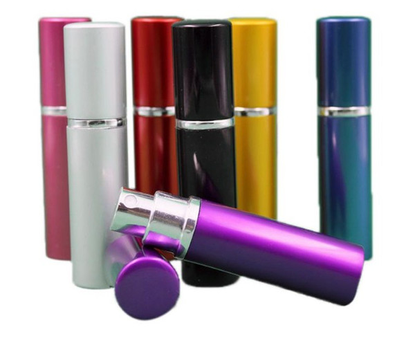 5ml perfume bottle Aluminium Anodized Compact Perfume Atomizer fragrance glass scent-bottle travel Refillable makeup spray