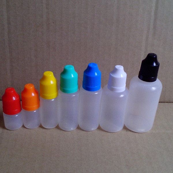 LDPE Needle Bottles with Childproof Safety Cap and Long Thin Dropper tip 3ml/5ml/10ml/15ml/20ml/30ml/50ml E Liquid Dropper Bottle