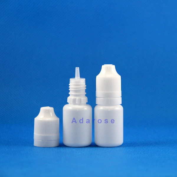 100 pcs 10 ML LDPE Double Proof Plastic Dropper Bottle With tamper evident & Child Proof Vapor Vape e Cig Liquid