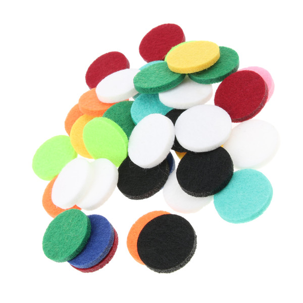 Pack of 48 Multi-color Aroma Replacement Refill Pads for Essential Oil Diffuser Necklace Pendant Locket