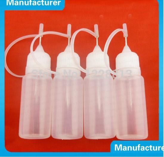 Empty Metal Needle Bottle LDPE 10ML Plastic Needle Bottles With Screw Metal Needle Cap 10/Pcs Free Shipping