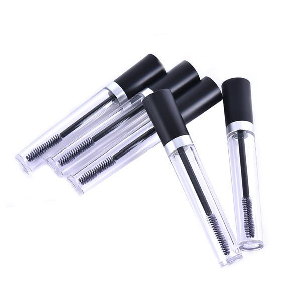 1PCS 8ml Plastic Clear Empty Mascara Tube Vial/Bottle/Container For Eyelash Growth Medium Mascara With Black Cap