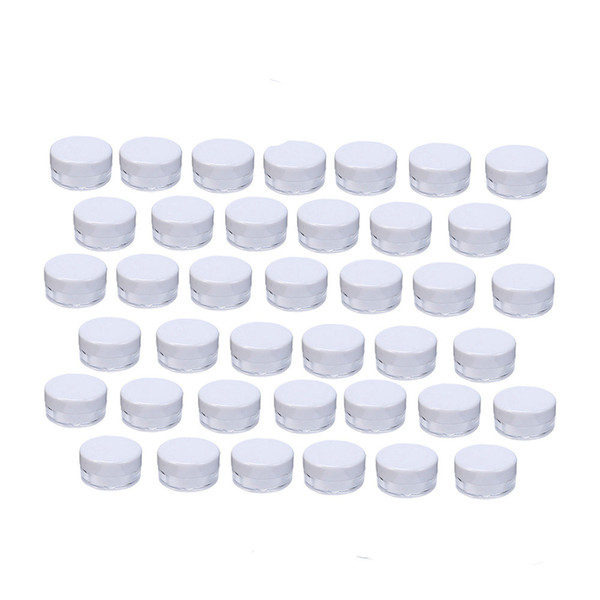 100 x 5g white, black cream jar, cosmetic container, plastic bottle, makeup jar