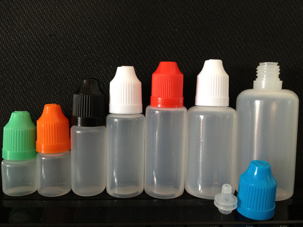 Soft Style PE Needle Bottle 5ml 10ml 15ml 20ml 30ml 60ml Plastic Dropper Bottles With Child Proof Caps LDPE E Liquid Empty Bottle