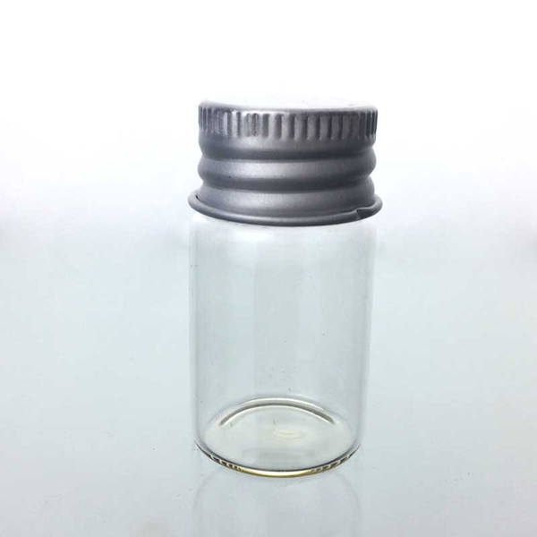 Wholesale Glass bottles Hot 5ml Empty Jar Cosmetic Containers Glass Sample Bottle With Aluminium Cap Small Refillable Bottles