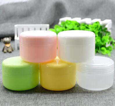 Free shipping 50g(100pc/lot) empty Plastic Cream mask PP bottles jars containers tins for cosmetics packaging 20170308#