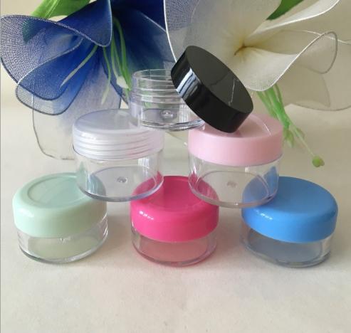 3g 5g 10g 15g 20g 25g plasitc cream jars round cap cosmetic container 500pcs tiny pot for making up