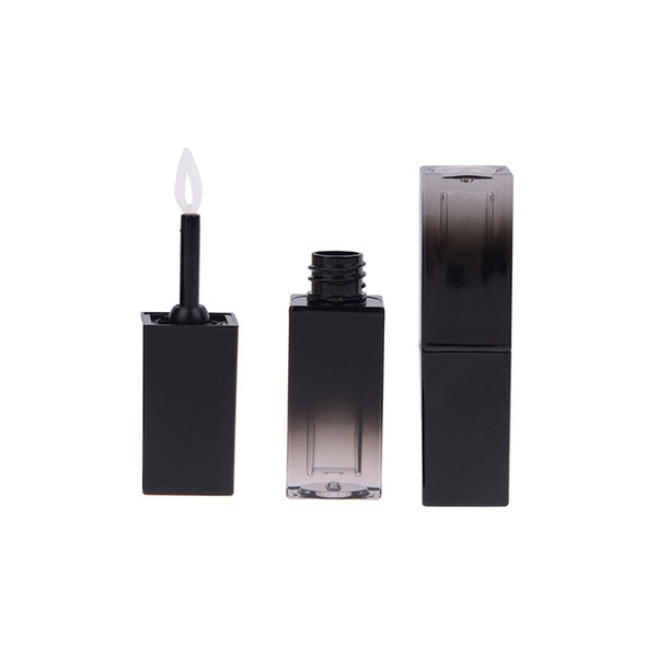 Heart-shaped Brush Lipstick Lip Tint Tube Black And White Gradient Liquid Bottle Waterproof Cosmetic Beauty Supplies