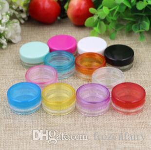 Free Shipping 4000pcs 5g mixed color Cream Jar 5g Plastic jar, empty cosmetic containers 20170308#