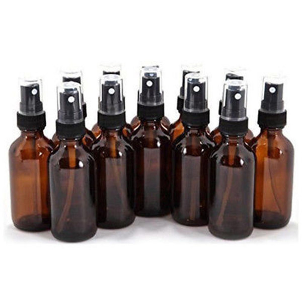 Mini Spray Bottle 10/15/20/30/50/100ML Empty Amber Glass Bottle Essential Oil Mist Spray Container