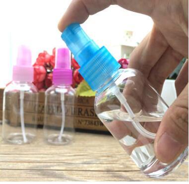 50ml plastic perfume bottle with pump sprayer Transparent mini Plastic Perfume Atomizer protable travel Empty Spray Refillable Bottle