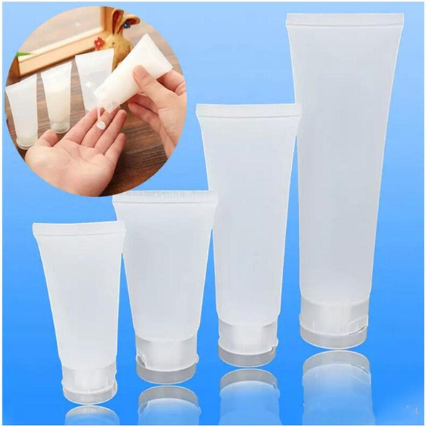 Screw Cap/Flip Cap Cosmetic Soft Tube plastic Lotion Containers Empty Makeup Squeeze Tube Refilable Bottles Emulsion Cream Packag