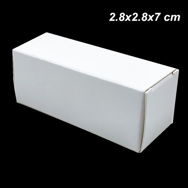 2.8x2.8x7 cm White 50pcs Lot Kraft Paper Gifts Essential Oil Bottle Storage Box Paper Board Perfume Cosmetic Nail Polish Craft Packing Boxes