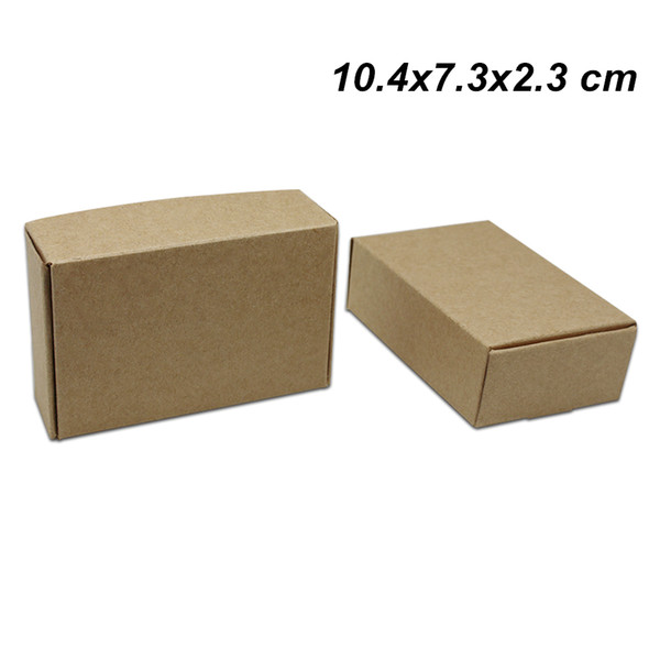 Brown 10.4x7.3x2.3 cm Kraft Paper Party Gift Storage Box Paper DIY Handmade Soap Event Supplies Craft Art Cake Cookies Chocolate Packing Box