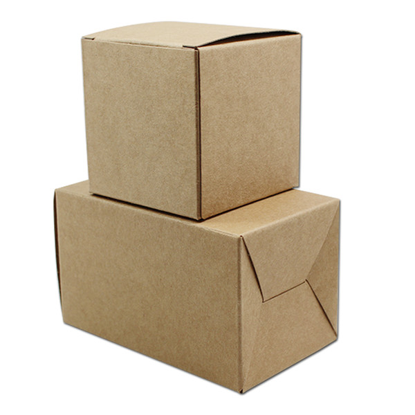 20Pcs 11 Sizes Kraft Paper Party Favors Paper Folding Storage Box for Gifts Jewellery Box Kraft Paperboard Art Candy Chocolate Packing Boxes