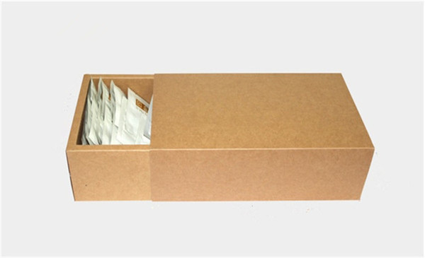 18*10*6cm Large brown kraft drawer boxes, plain brown kraft gift packaging cardboard boxes