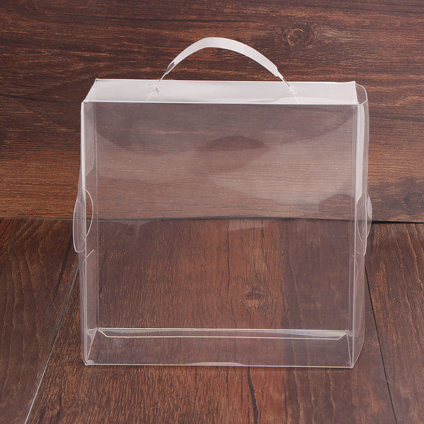 Clear PVC Plastic Gift Box / Baby Shoe Display Storage Transparent Packing Decoration Boxes 12*12*5cm Free Shipping QW8192