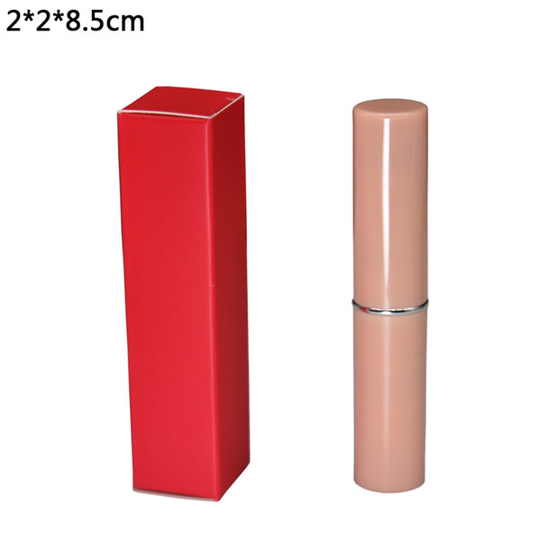 2*2*8.5cm Red Lipstick Gift Package Kraft Paper Box Mini Perfume Bottle Packaging Cardpaper Boxes Wedding Gift Paperboard Box 50pcs/lot