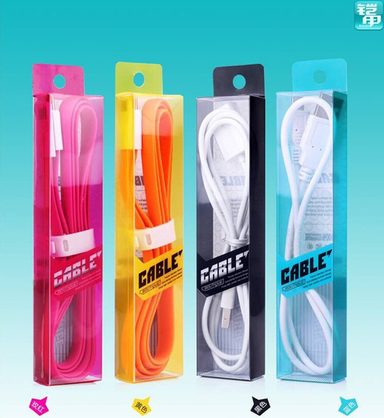 Super Pretty PVC Retail Packaging Box for Charging Cable USB Cable Package Bag, mix color accept, 1000pcs/lot by DHL