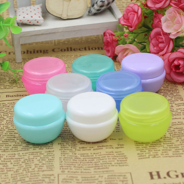 High Quality 10g Plastic Cosmetic Cream Jars Container Skin Care Cream Bottle With Lid Empty Lotion Batom Container Sample Packaging