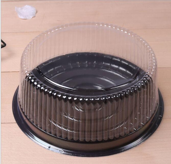 100pcs big round cake box/ 8 inches cheese box /clear plastic cake container party wedding cake holder