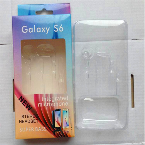 Earphone Package Paper Box Packaging Headphones Empty Boxes Package For Samsung Galaxy S4 S5 S6 Note 3 Headset Retail Package