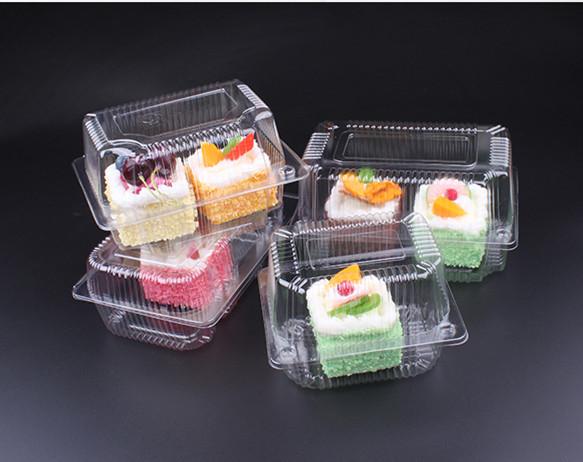 100set Clear Plastic Bakery Cake Packing Boxes Cookies pastry Bread Biscuit Food Toast Baking Storage Box free shipping