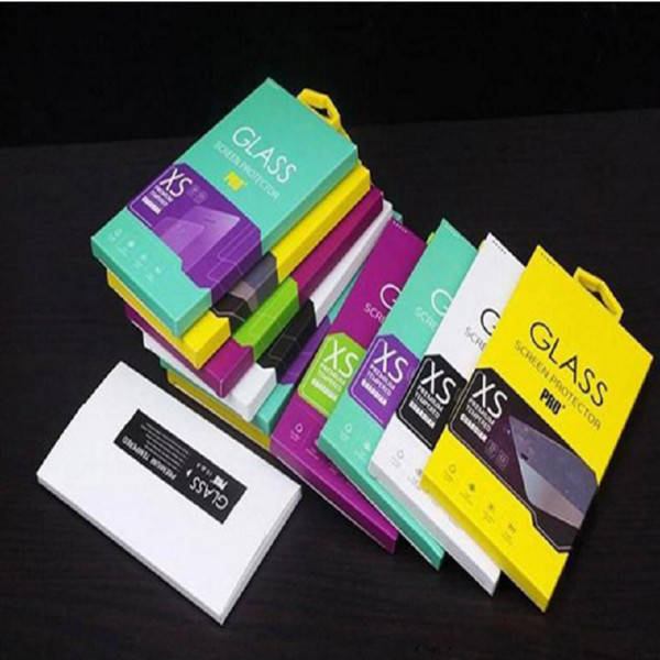 Colorful Personality Design Tempered Glass Screen protector Retail Package box for Cell phone accessiores by DHL