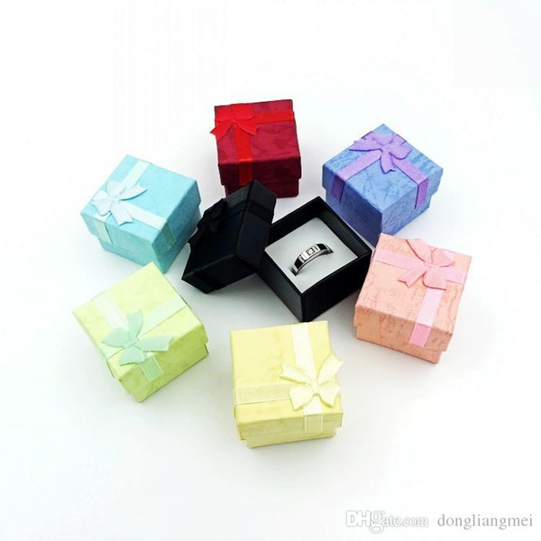 new hot sell Paper box 4*4*3.2cm Jewelry Candy Box hot new gift Beautiful fashion fit Jewelry ring earring pendant j89