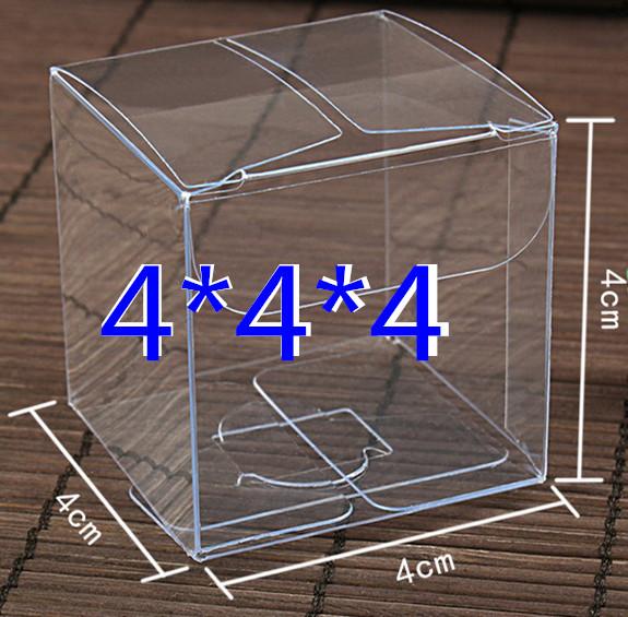 Wholesale 40x40x40mm Clear PVC Box package box / plastic box / single cupcake boxes/Gift Box